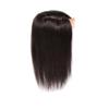 13x14 Light Traceless Fluffy Centre Parting Eight Bangs for Woman Human Hair for White Hair One Piece Three Clips Clip in Hair Toppers for Hair Loss (Natural black,25cm/10inch centre parting) view 1