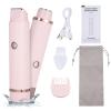 Layhou Layhou Electric Bikini Trimer Shaver for Women2 in 1 Dual-Head Waterproof Shaver Portable Hair Removal Kit for Bikini Underarm Leg Arm Body Face view 1