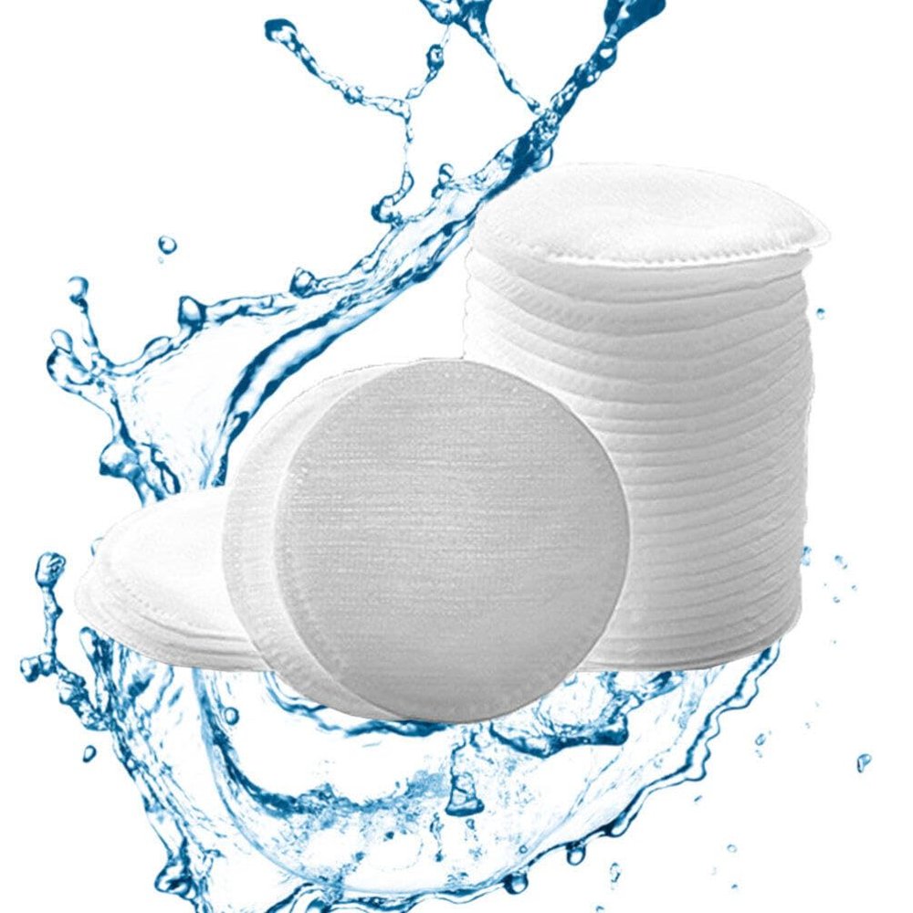 DOITOOL Cotton Makeup Remover Pads 60pcs Round Face Wash Pads Soft Absorbent Gentle on for Makeup Removal Skin Care