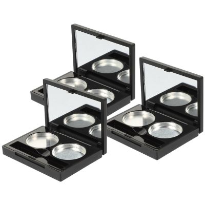 balacoo 3sets Empty Eyeshadow Cases for Custom Colors Makeup Organizer Compact Design for Storage and Blending Pans