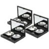 balacoo 3sets Empty Eyeshadow Cases for Custom Colors Makeup Organizer Compact Design for Storage and Blending Pans view 1