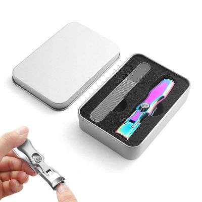 Ultra Sharp Sturdy Fingernail And Toenail Clipper Cutters, Nail Clipper With Catcher, Portable Ultra Sharp Nail Clippers, Splash-Proof Nail Clippers Set (Multicolor)