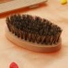 Gavigain Men Shaving Brush Face Hair Cleaning Brush Moustache Oval Beard Shaving Massage Brush view 4