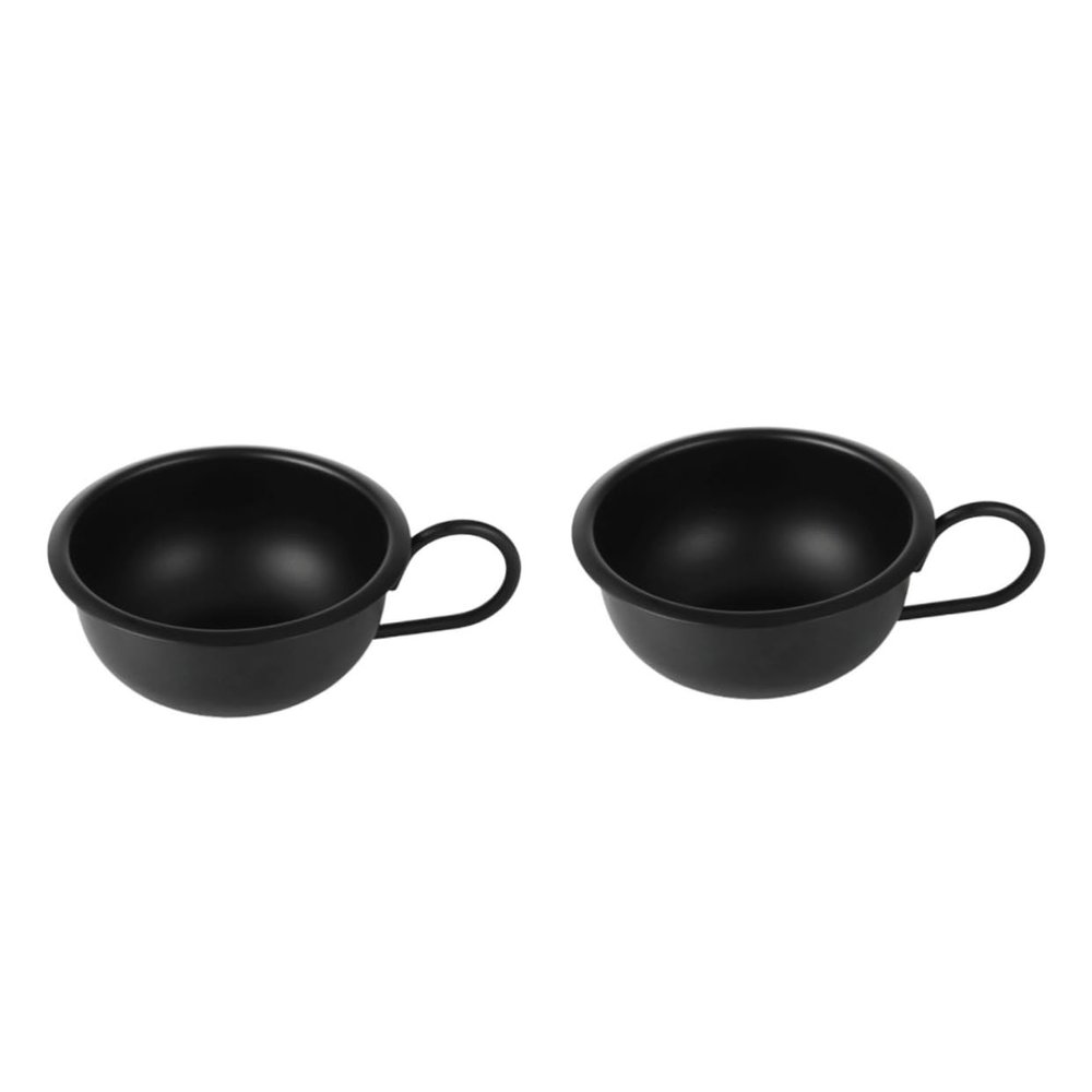 FOMIYES 2pcs Shaving Bowl for Men Metal Shaving Bowl Soap Facial Shave Mug for Men Grooming