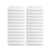 24 Pack Luxury Salon Towels, 100% Ringspun Cotton Comfort, Not Bleach Proof Highly Absorbent Barber Towels (25 x 15) Hair Towel Wrap for Women, Hand, Gym, Beauty, Spa & Home Hair Care  White view 1