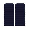 24 Pack Luxury Salon Towels, 100% Ringspun Cotton Comfort, Not Bleach Proof Highly Absorbent Barber Towels (25 x 15) Hair Towel Wrap for Women, Hand, Gym, Beauty, Spa & Home Hair Care  Navy Blue view 1