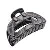 Parcelona French Elite Medium Cellulose Acetate Jaw Hair Claw Clips Durable Styling Women Hair Accessories Hair Clip for Girls (Black) view 1