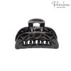 Parcelona French Elite Medium Cellulose Acetate Jaw Hair Claw Clips Durable Styling Women Hair Accessories Hair Clip for Girls (Black) view 4