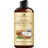 Handcraft Blends Organic Fractionated Coconut Oil | 100% Pure and Natural | Bath & Body Oil | Premium Grade Carrier Oil | Skin | Hair | Body | Massage | Hexane-Free | 8 Fl Oz view 1