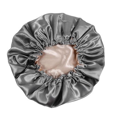 FOYTOKI Double Shower Cap Adjustable Hair Loss Unisex Bathing Bonnet for Women and Men Comfortable Elastic Design for Home and Salon Use
