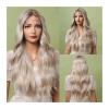 wig Middle Part Heat Resistant Cosplay Hair Wigs for Women Long Wave Synthetic Lace Front Wigs Platinum Blonde Hair Replacement Wigs (Color : BL66030-1) view 1