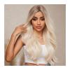 wig Middle Part Heat Resistant Cosplay Hair Wigs for Women Long Wave Synthetic Lace Front Wigs Platinum Blonde Hair Replacement Wigs (Color : BL66030-1) view 4