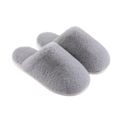 TOWINE Slippers for Women Indoor Cotton Slippers Autumn and Winter Simple Home Slippers Non Slip Warm Cotton Slippers Thick Bottom Plush Slippers Winter Home Slippers (Color : A, Size : 5.5-6)