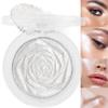 evpct Pearl White Silver Face Highlighter Makeup, White Shimmer Glitter Diamond Sparkly Highlighters Makeup Eyeshadow Palette Powder for Face Body Cheek Skin, inner Corner Eye Highlighter Make up 01 view 1