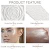 evpct Pearl White Silver Face Highlighter Makeup, White Shimmer Glitter Diamond Sparkly Highlighters Makeup Eyeshadow Palette Powder for Face Body Cheek Skin, inner Corner Eye Highlighter Make up 01 view 4