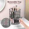 Rosoenvi Rotating Makeup Organizer, 360 Spinning Skincare Organizers, Adjustable Layer Cosmetic Storage Lazy Susan Makeup Organizers for Dresser Bathroom, Medium, Gray view 3