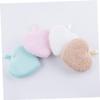 DOITOOL 9pcs Luxurious Cotton Face Pads for Makeup Removal Soft Cleaning Reusable Face Sponges Pink Beauty Accessories Heart Shape Design view 4
