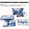 2 PCS Handmade Tie Dye Makeup Bag with Liner, Unique Toiletry Bag, Canvas Cosmetic Pouch, Zipper Lipstick Bag, Multipurpose Organize Storage Bags, Sister Gift Birthday Gift Graduation Gift, Gift Idea view 4
