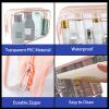 16 Pieces Clear Cosmetic Bags, Large Transparent Makeup Bags, TSA Approved Toiletry Bag for Travel, PVC Waterproof Clear Pouch with Zipper Make Up Bag for Women and Men Traveling (Rose Pink-L) view 4