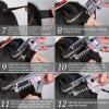 6D Hair Extensions Machine Kit 2nd Generation Human Hair No-Trace Hair Extensions Tool, 5 Row No-Trace Quick-Operated Non-Marking Hair Extension Tool, More Natural and Faster view 4