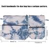 2 Pcs Handmade Makeup Case, Toiletry Bag, Natural Linen Zipper Pouch, Unique Tie Dye Bag, Storage Bag, Travel Accessory Pouch  Handmade Bag Organizer for Toiletries, Shaving & Grooming Kit view 4