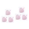 DOITOOL 6pcs Heart Shape Cleaning Pads Makeup Sponges for Blending Organic Cotton Pads Soft Powder Puff Make up Removal view 1