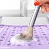 Sink Topper Bathroom Counter Cover & Storage Saver, Foldable Silicone Mat for Hot Tools, Hair Styling & Makeup, Beauty Brush Cleaning Mat, RV Camper Sink Cover & for Small Spaces (Standard Lavender) view 2
