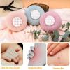 FWUNYVN 3Pcs 2-in-1 Sunflower Bath Ball, Super Soft Exfoliating Bath Sponge Cleaning Brush, Bath Loofah SpongeHangable Suction Cup Bath Ball for Women Men(Pink+Blue-Green+Purple) view 3