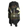 Custom Barber Cape Hairdresser Cape, Add Your Photo Text Logo Personalized Barber Salon Cape for Men, Customized Hair Cutting Cape for Home Salon Barbershop view 3