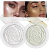 evpct Pearl White & Blonde Gold Face Highlighter Makeup Shimmer Glitter Diamond Sparkly Highlighters Makeup Palette Powder for Face Body Cheek iluminadores iluminador de jos maquillaje luminizers 1+2 view 1