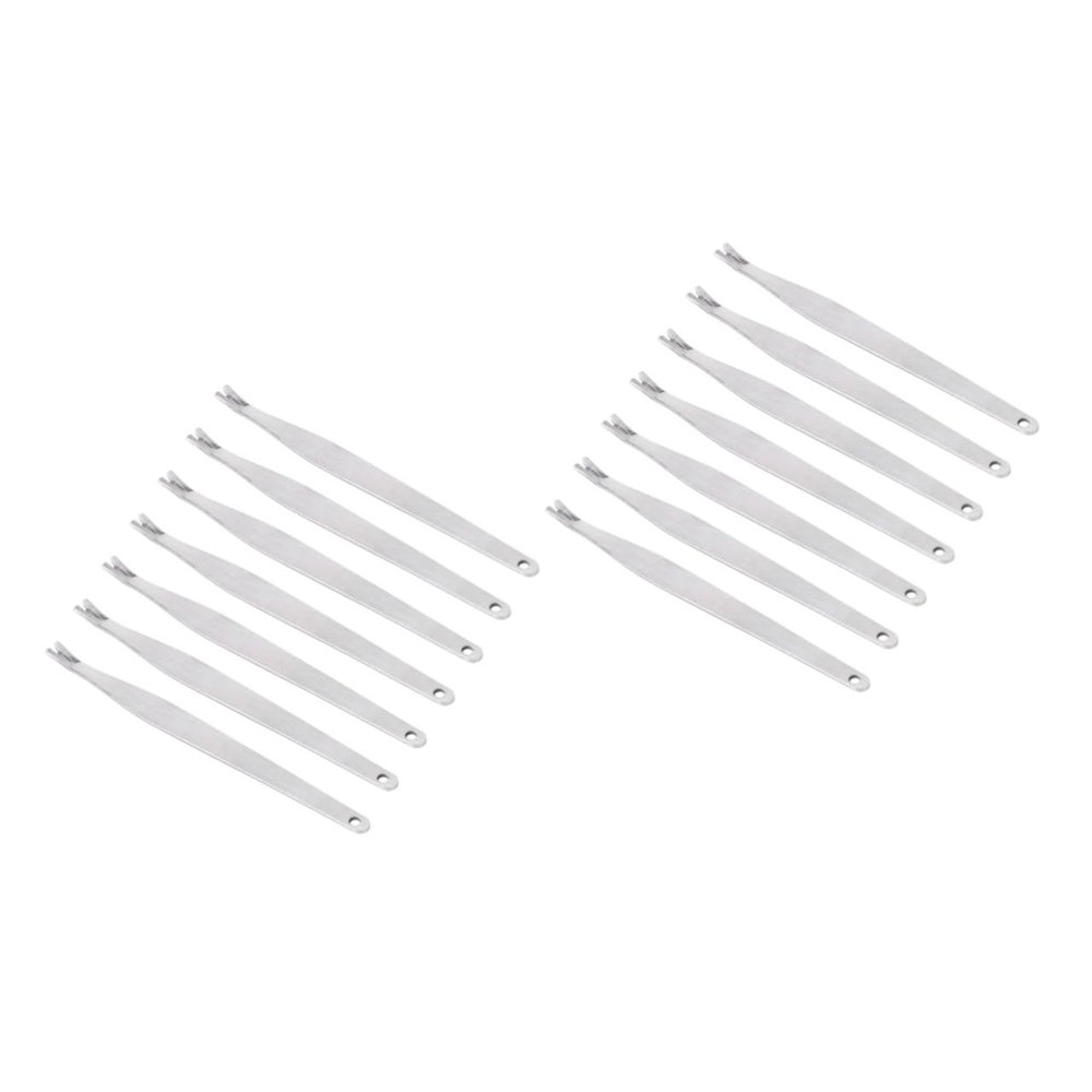 Beavorty 80pcs Stainless Steel Cuticle Remover Tools Set Dead Skin Forks for Manicure Pedicure Essential Nail Care Kit for Home and Salon Use