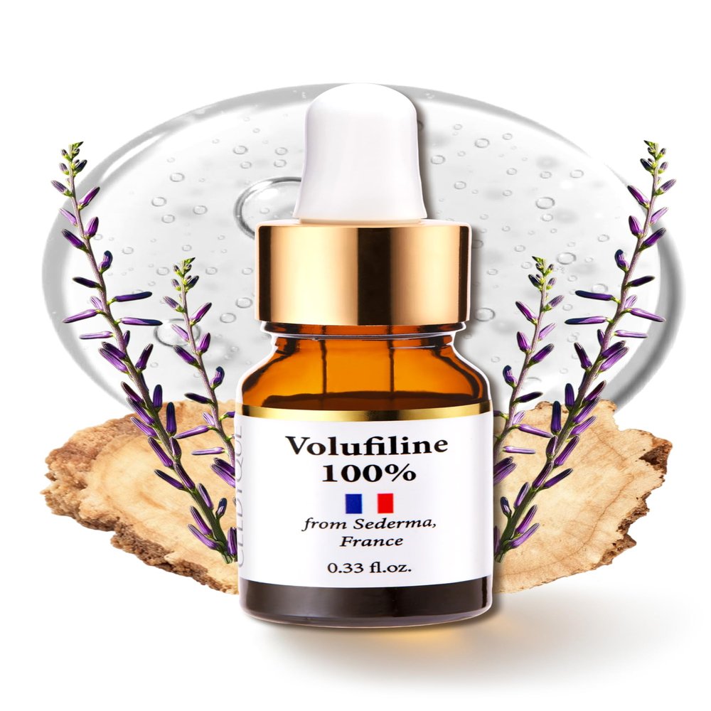 Volufiline 100% Concentrate Firming Serum for Sagging Skin Face Tightening, Jawline & V-Line Contour Booster, Anti-Wrinkle Collagen Enhancer | Fast-Absorbing Mix-in Korean Skincare