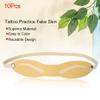 10Pcs Tattoo Fake Skin Reusable Makeup Practice Skin, Eyebrow Tattoo Practice Headband Fake Skin for Makeup Tattoo Beginners view 2