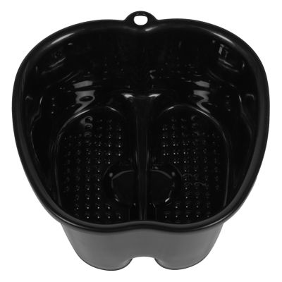 Beatifufu Foot Massage Basin Durable Foot Soak Bucket for Home Use for Relaxation Black Color