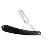 Beaupretty Black Wooden Handle Metal Shaving for Men Chic Straight Barber for Beard Sideburns Hair Portable Easy to Use for Barber Shops view 1