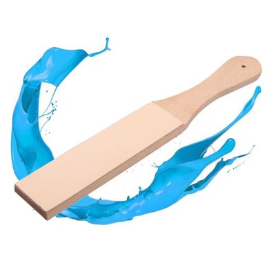 DOITOOL Leather Strop Razor Sharpener Two-sided Sharpening Board Beech Handle for Knife and Razor