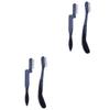 Beaupretty 4pcs Essential Makeup Tool Eyebrow Brush and Fine Tooth Comb Plastic Handle Eyebrows Stencil Included view 1