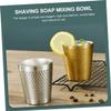 DOITOOL 3pcs Men's Shaving Bowl Stainless Steel Foaming Bowl for Shaving Cream and Rustproof Design for Home and Barber Use Gold Finish view 2