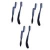Beaupretty 6pcs Stainless Steel Eyebrow Comb Fine Teeth Plastic Handle Folding Makeup Grooming view 1