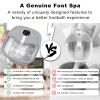 HOSPAN Collapsible Foot Spa Electric Rotary Massage, Foot Bath with Heat, Bubble, Remote, and 24 Motorized Shiatsu Massage Balls. Pedicure Foot Spa for Feet Stress Relief - FS02A view 3