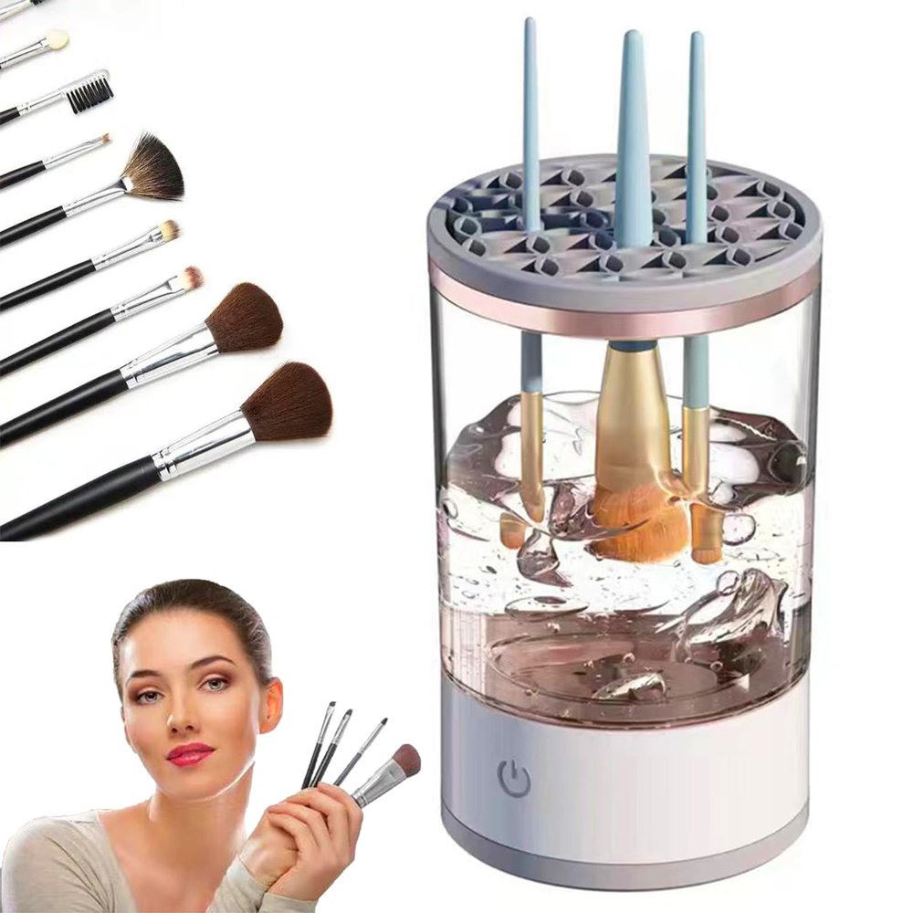 Electric Makeup Brush Cleaner, Automatic Rotating Cosmetic Brush Cleaner, Brushly Pro Cosmetic Brush Cleaner, Suitable For All Types of Cosmetic Brushes and Beauty Tool Sets