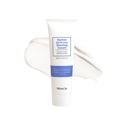 Bibimcos Peptide All-in-one Shoothing Cream 50ml - Moisturizing Cream, All skin types