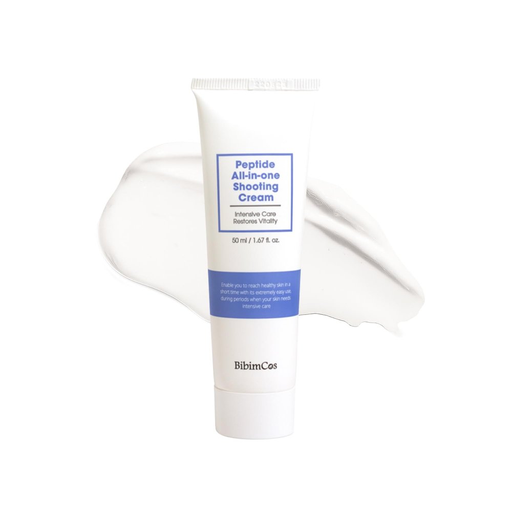 Bibimcos Peptide All-in-one Shoothing Cream 50ml - Moisturizing Cream, All skin types