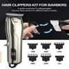 BIARCE Cordless Hair Trimmer Mens Beard Trimmer,Professional Wireless Hair Clipper Haircutting Kit for Men, Rechargeable Barber Clippers with LED Display for Mens Gifts view 4