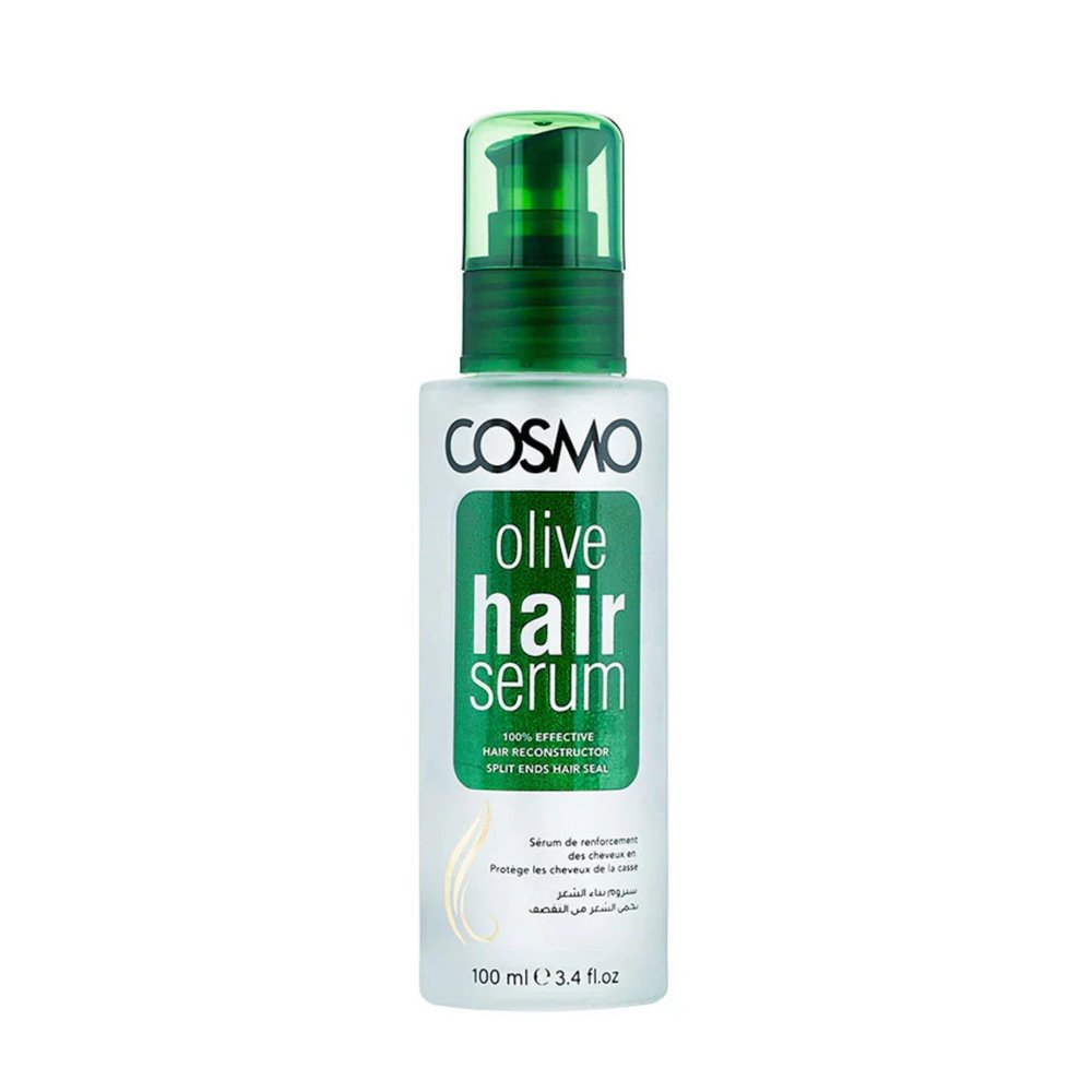 CD COSMO DESIGNS Hair Reconstructor Serum - Olive Enriched with Vitamin E for antioxidant protection and nourishment | Repairs and seals split ends, enhance hair health | 100ml | 3.38 fl.oz