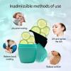 2Pack Ice Roller for Face, Qewro Silicone for Tone skin, Reusable Eye Puffiness Relief, Ice Roller Mold for Neck, Facial Roller to Remove Fine Lines Pores Anti Wrinkles (2Pack Green and Black) view 3