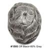 LYRICAL HAIR Toupee For Men 100% Human Hair Fine Mono Lace Men Wig Thin Skin Around Mens Replacement System 1B# Natural Black Mens Hair Systems (8X10-1B80 1B# OFF BLACK WITH 80% SYNTHETIC GREY) view 2