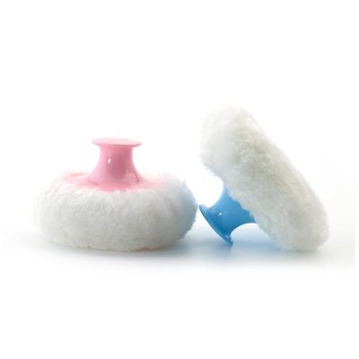 Beatifufu 4pcs Baby Talcum Powder Bulk Mini Baby Powder Puff for Body Soft Easy to Dry Lightweight Pink for Boys and Girls Adults