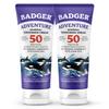 Badger Biodegradable Reef Safe Sunscreen, SPF 50 Unscented Zinc Oxide Sunscreen, 98% Organic Ingredients, Water Resistant Adventure Sport Sunblock, 2.9 fl oz, 2-Pack view 1