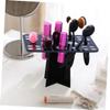 Beaupretty Folding Acrylic Makeup Brush Holder Rack for Air Drying Black Cosmetic Brush Organizer Tree Design Maintains Shape and Bristle Integrity for Craft and Nail Art view 2